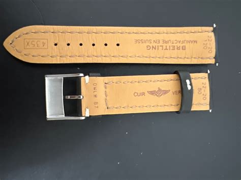 breitling lederband neu 22 20|Breitling 22/20mm Straps for Deployment Buckle.